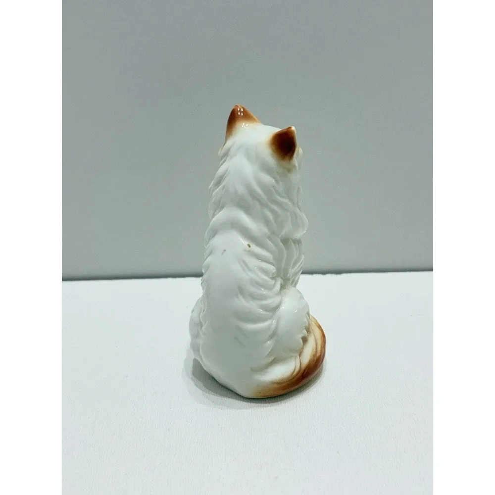 Bone China White Persian Cat‎ Figurine  In Excellent Condition